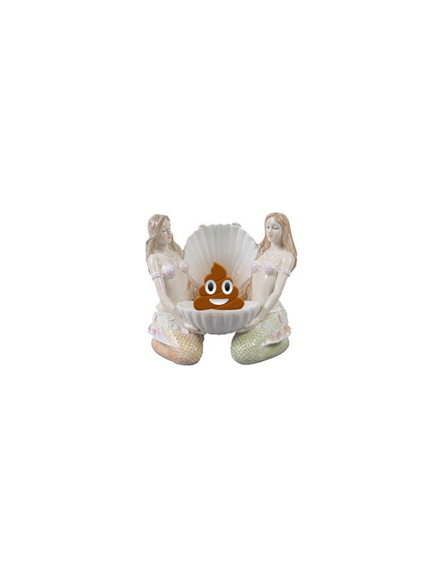 服装效果图-美人鱼与emoji 个性 花型图案