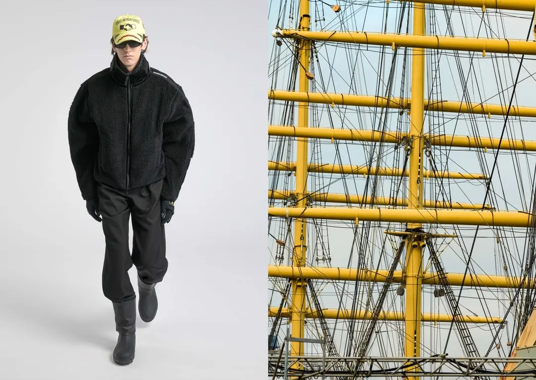  时尚服装品牌032c发布2022的秋冬系列-GUILTY工业风外套