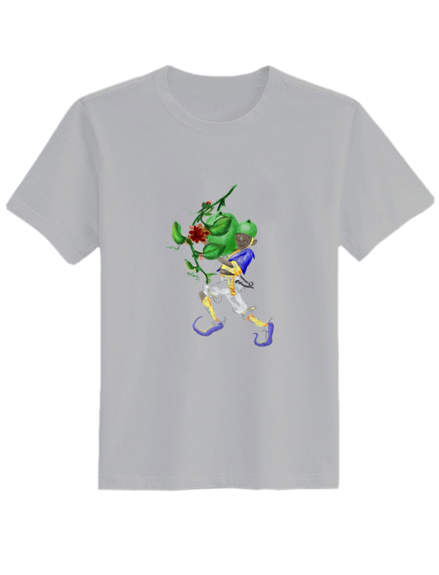 服装效果图-农夫与番茄  个性 花型图案