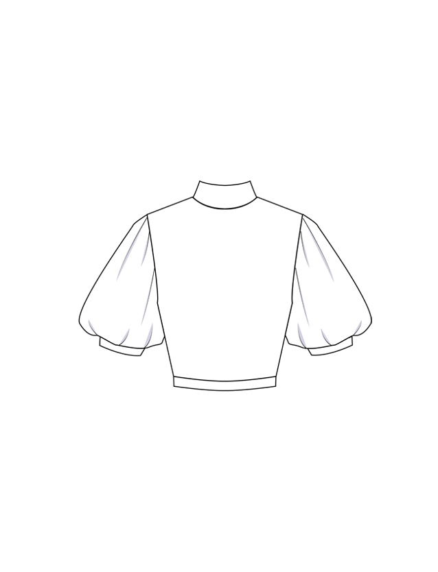服装效果图-软妹上衣 日韩风 女装