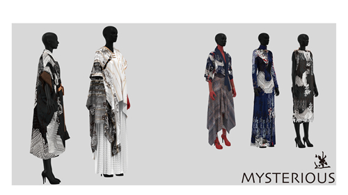 服装设计图：姜珊梓 （独立设计师）《迷》