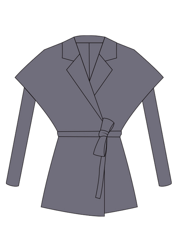 服装效果图-女款西装 通勤风 女装