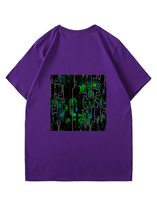 服装效果图-波点绿 抽象 花型图案