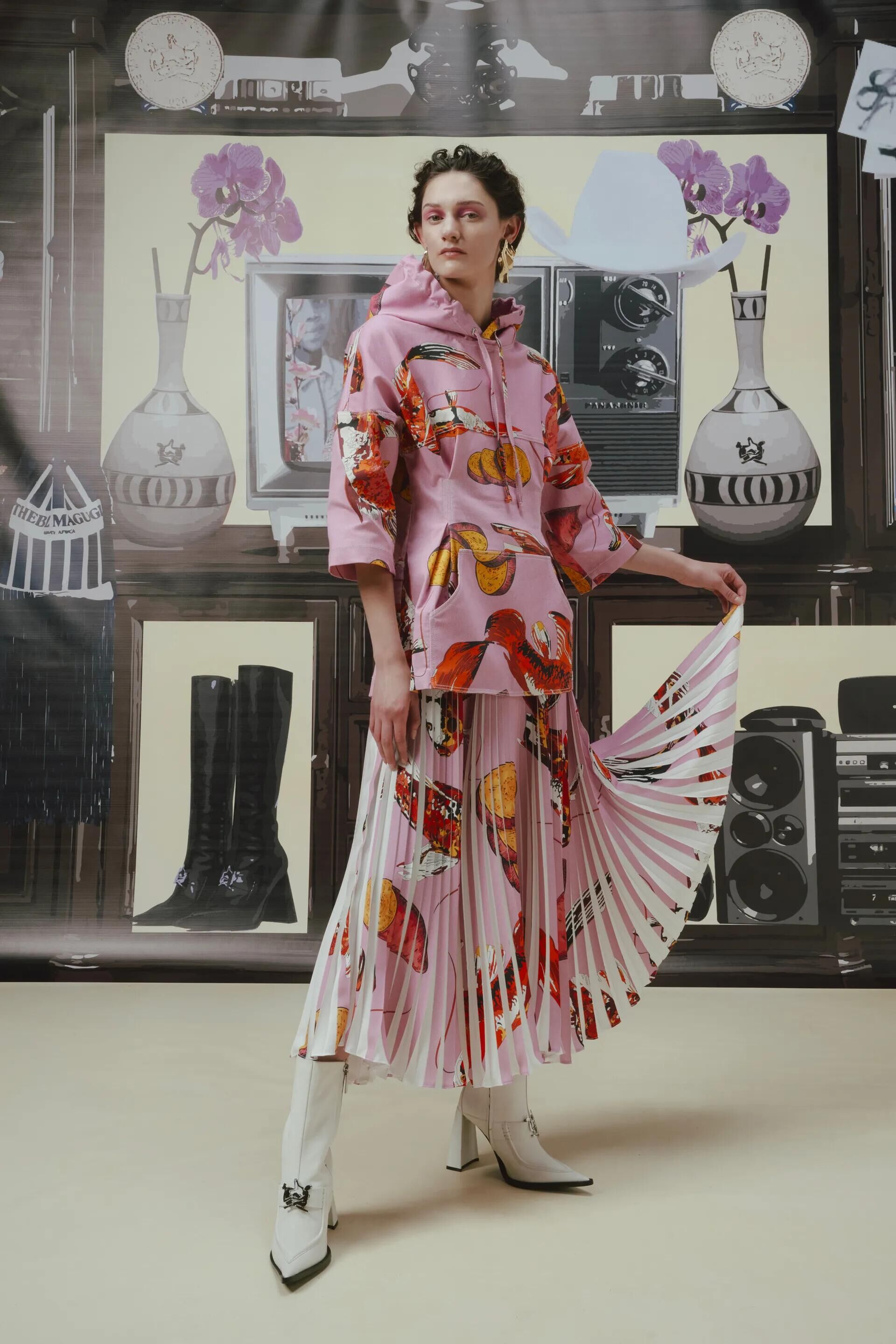 独立设计师品牌女装系列连衣裙，Thebe Magugu推出2023春夏系列