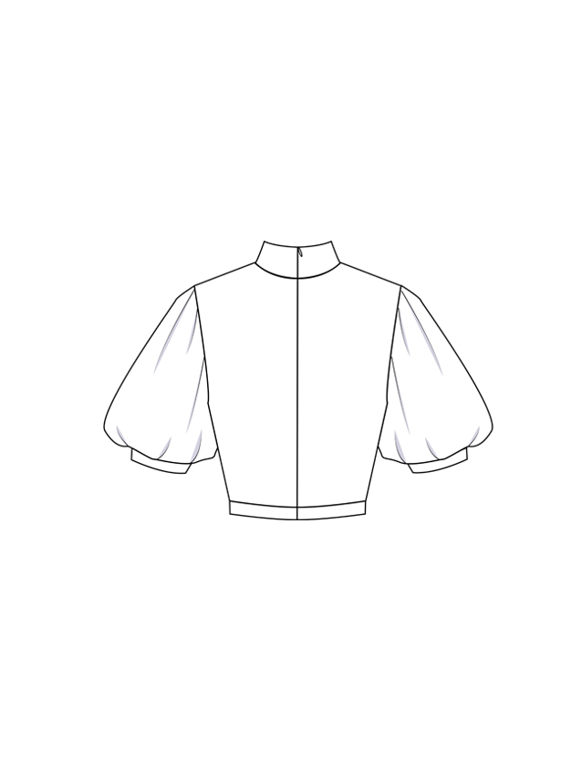 服装效果图-软妹上衣 日韩风 女装