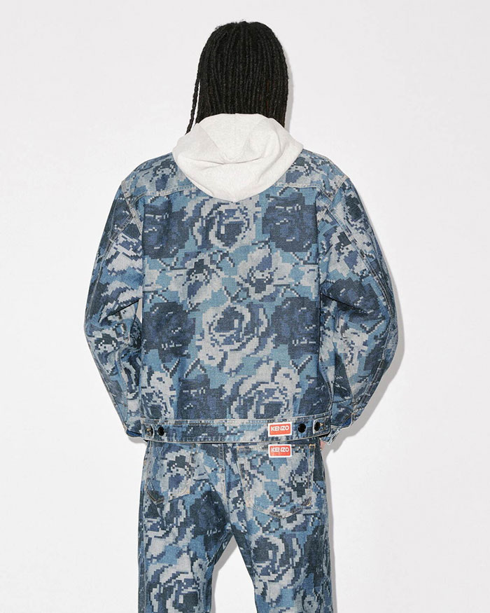 服装设计，Kenzo2023春夏系列：复古街机像素风毛衣