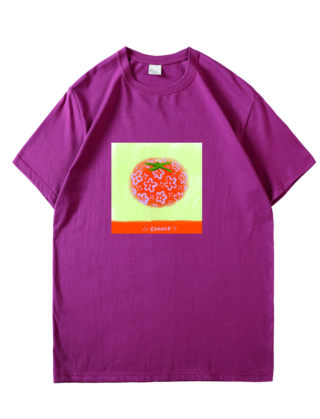 服装效果图-花纹番茄 植物 花型图案