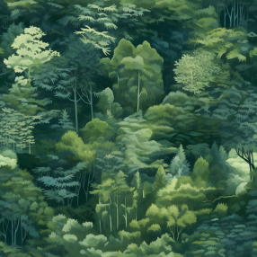 树林 绘画 风景