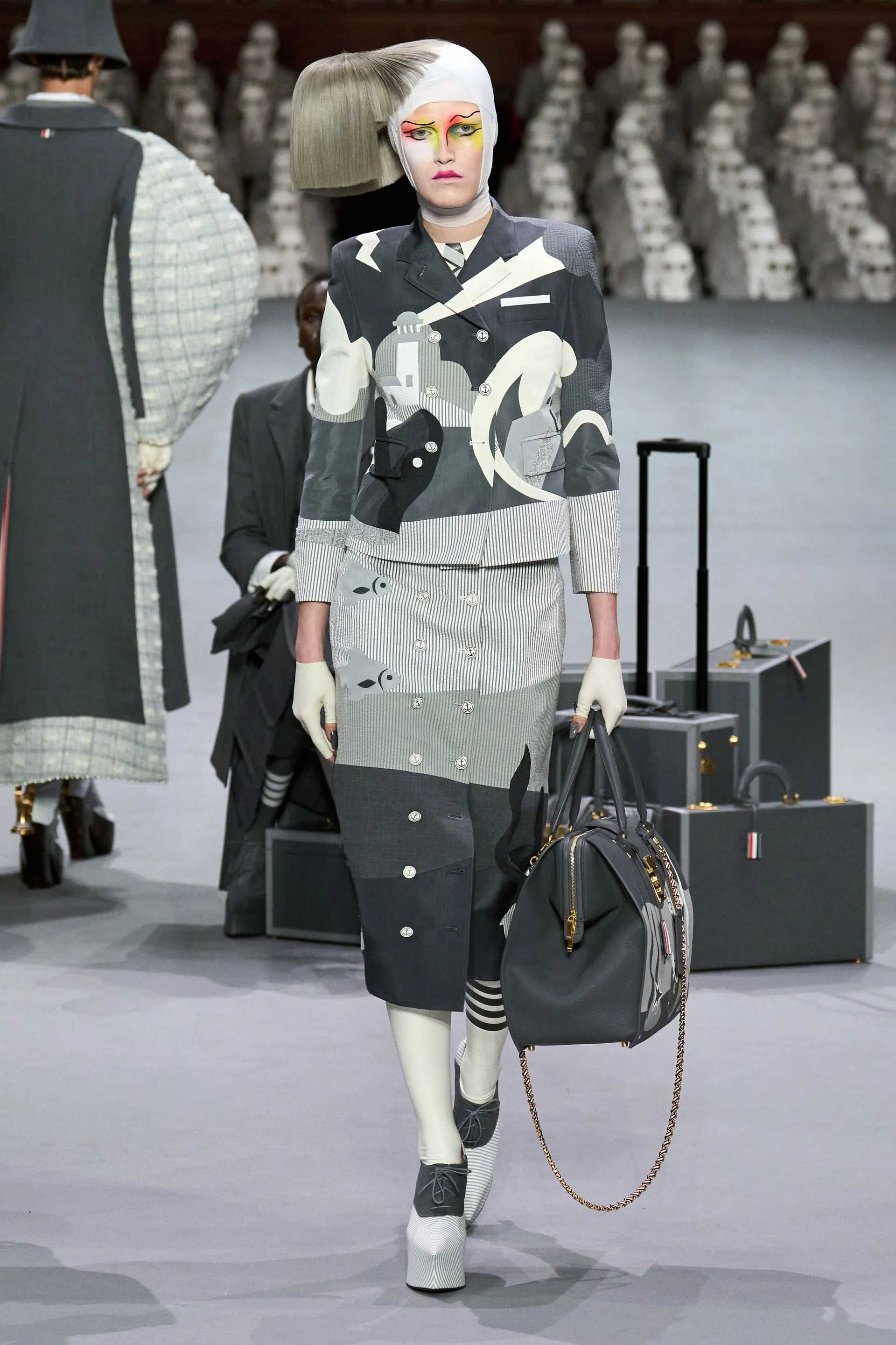 服装设计图，Thom Browne2023秋冬高定系列