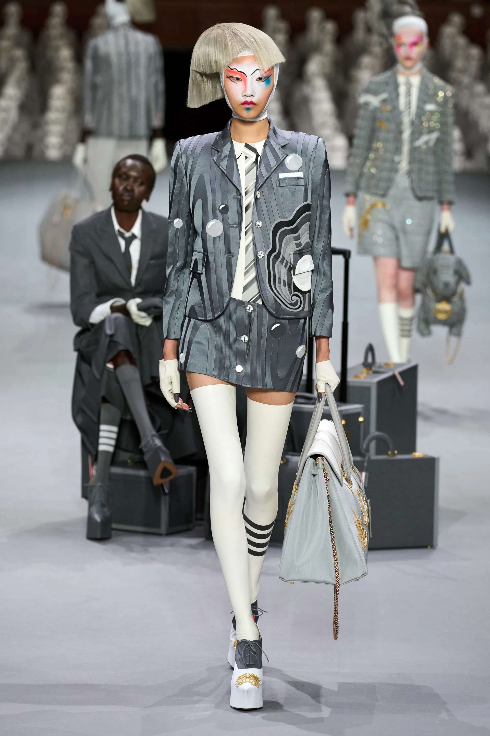 服装设计图，Thom Browne2023秋冬高定系列