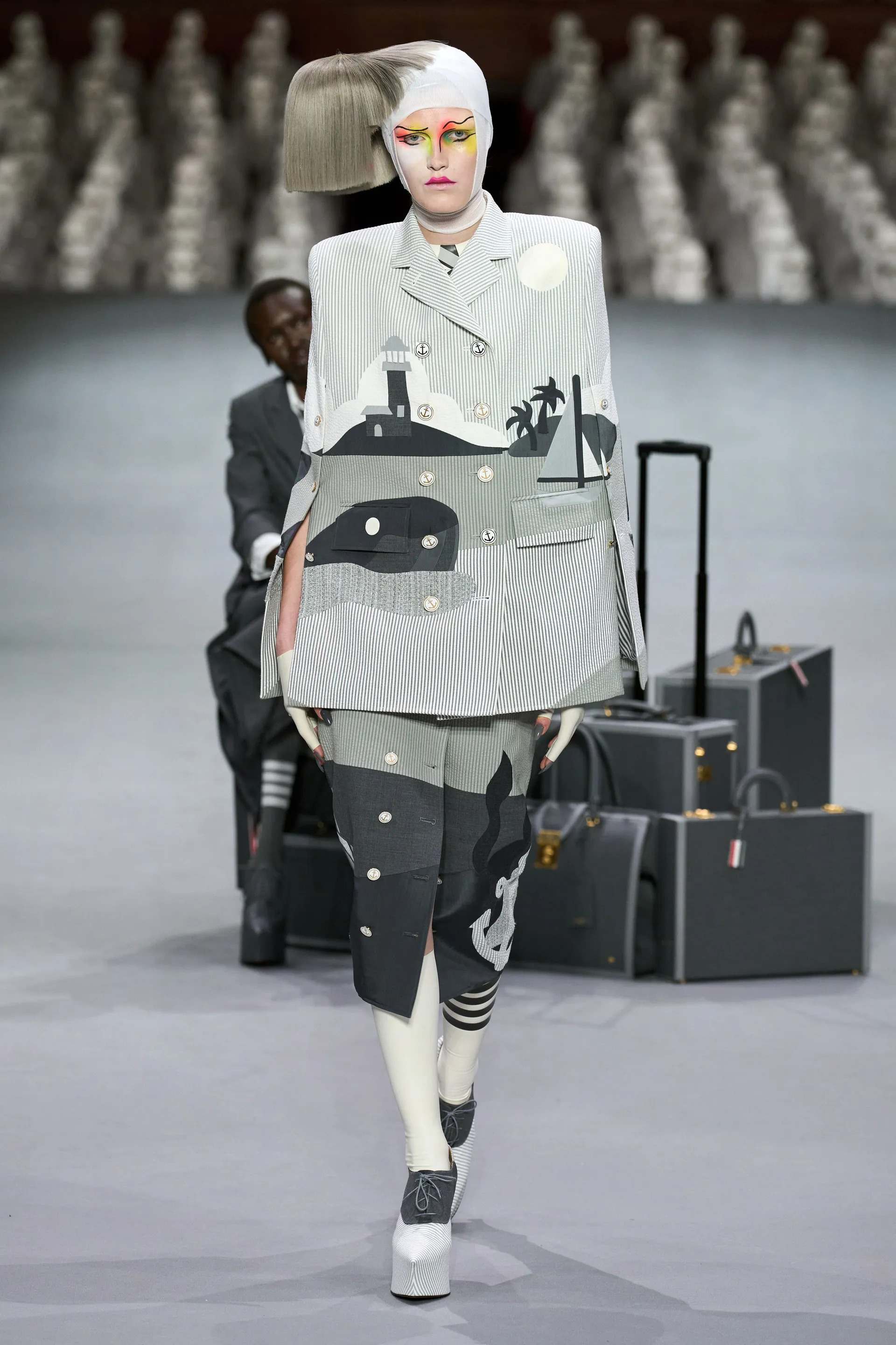 服装设计图，Thom Browne2023秋冬高定系列