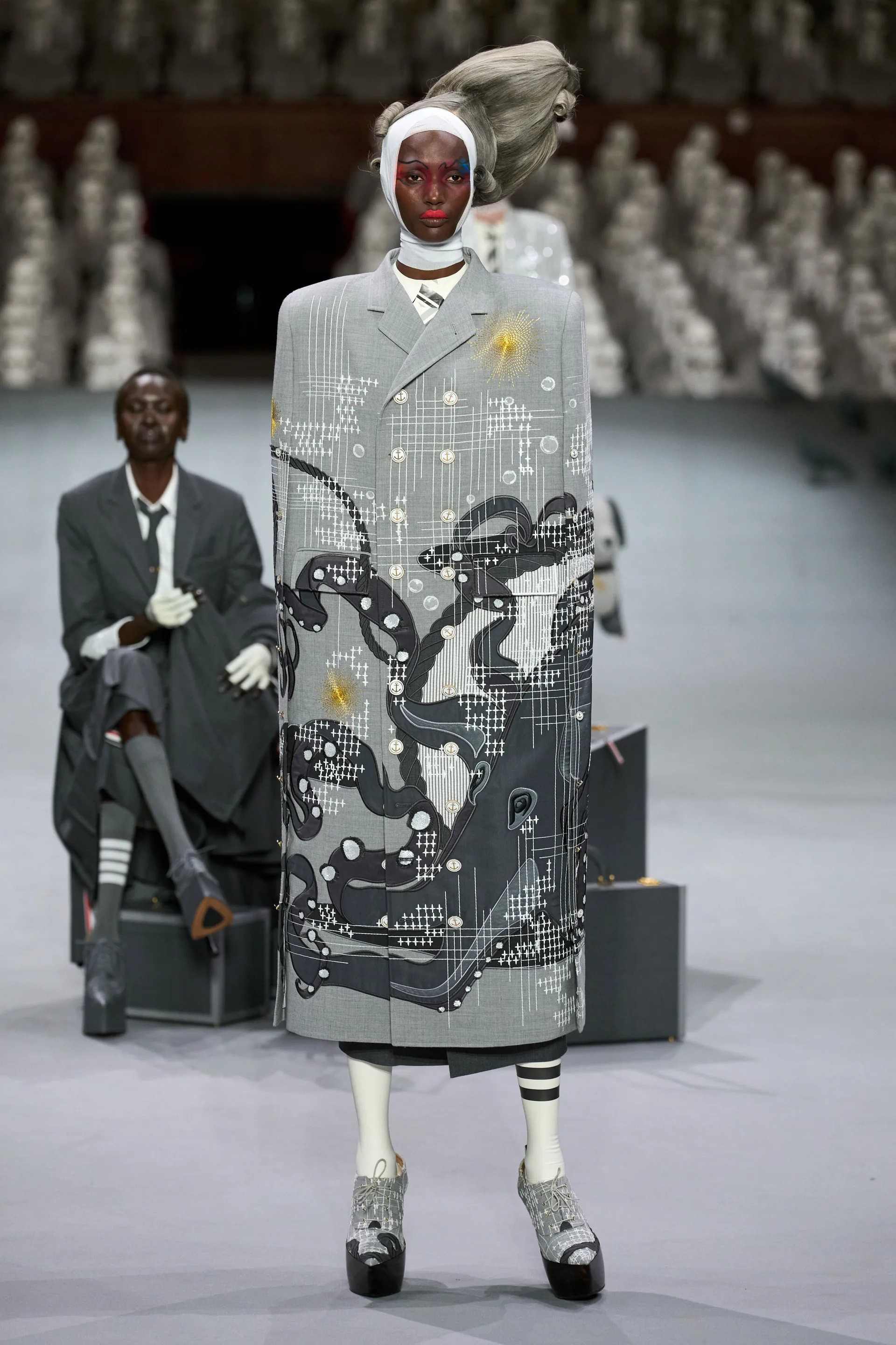 服装设计图，Thom Browne2023秋冬高定系列