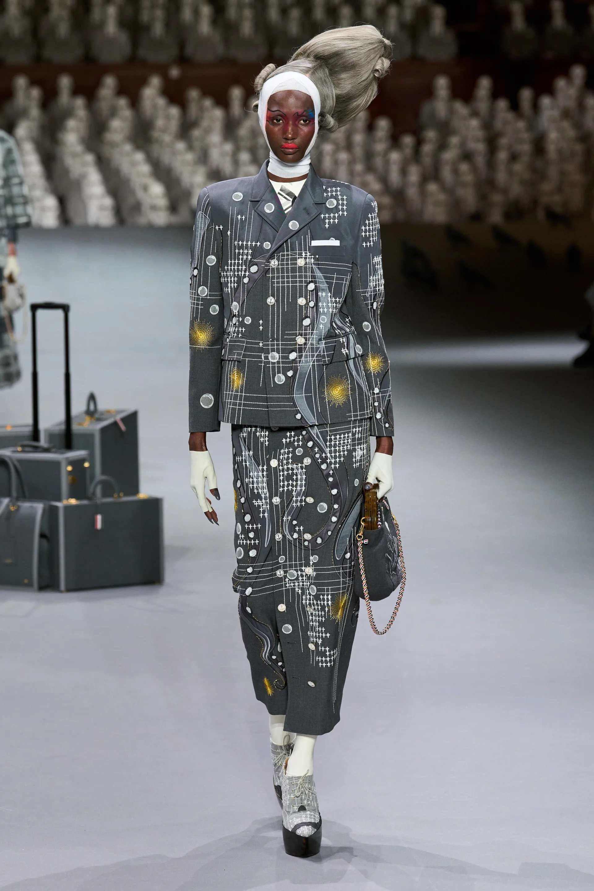 服装设计图，Thom Browne2023秋冬高定系列