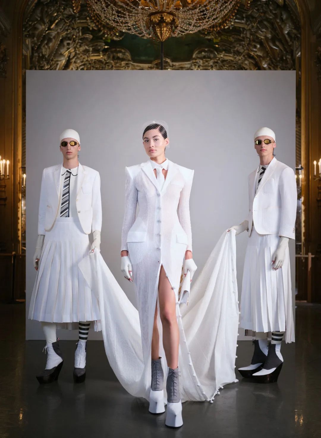 服装设计图，Thom Browne2023秋冬高定系列