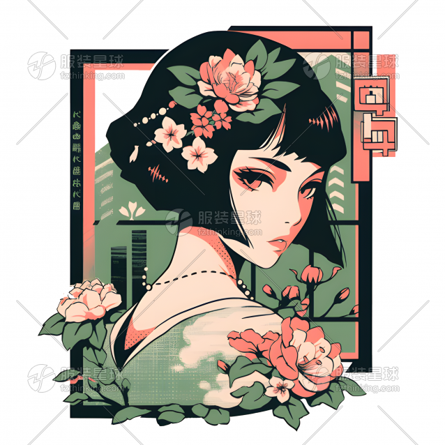 复古漫画女头