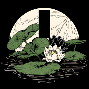 浮世绘莲花丛