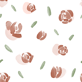 水彩玫瑰小碎花