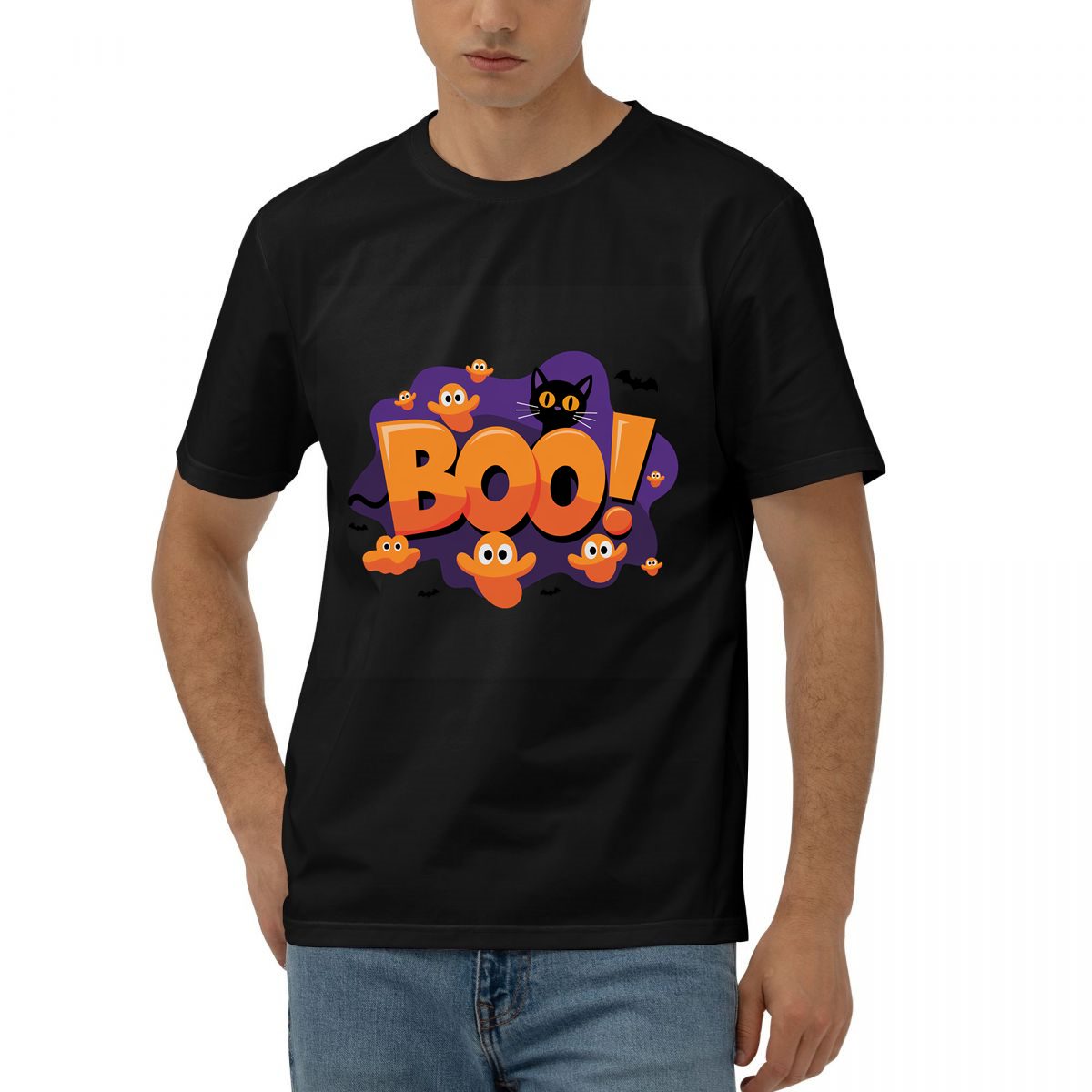 BOO！插画印花图案 卫衣/T恤印花图案