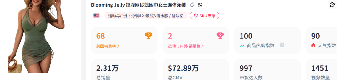 泳衣跨境电商增长趋势
