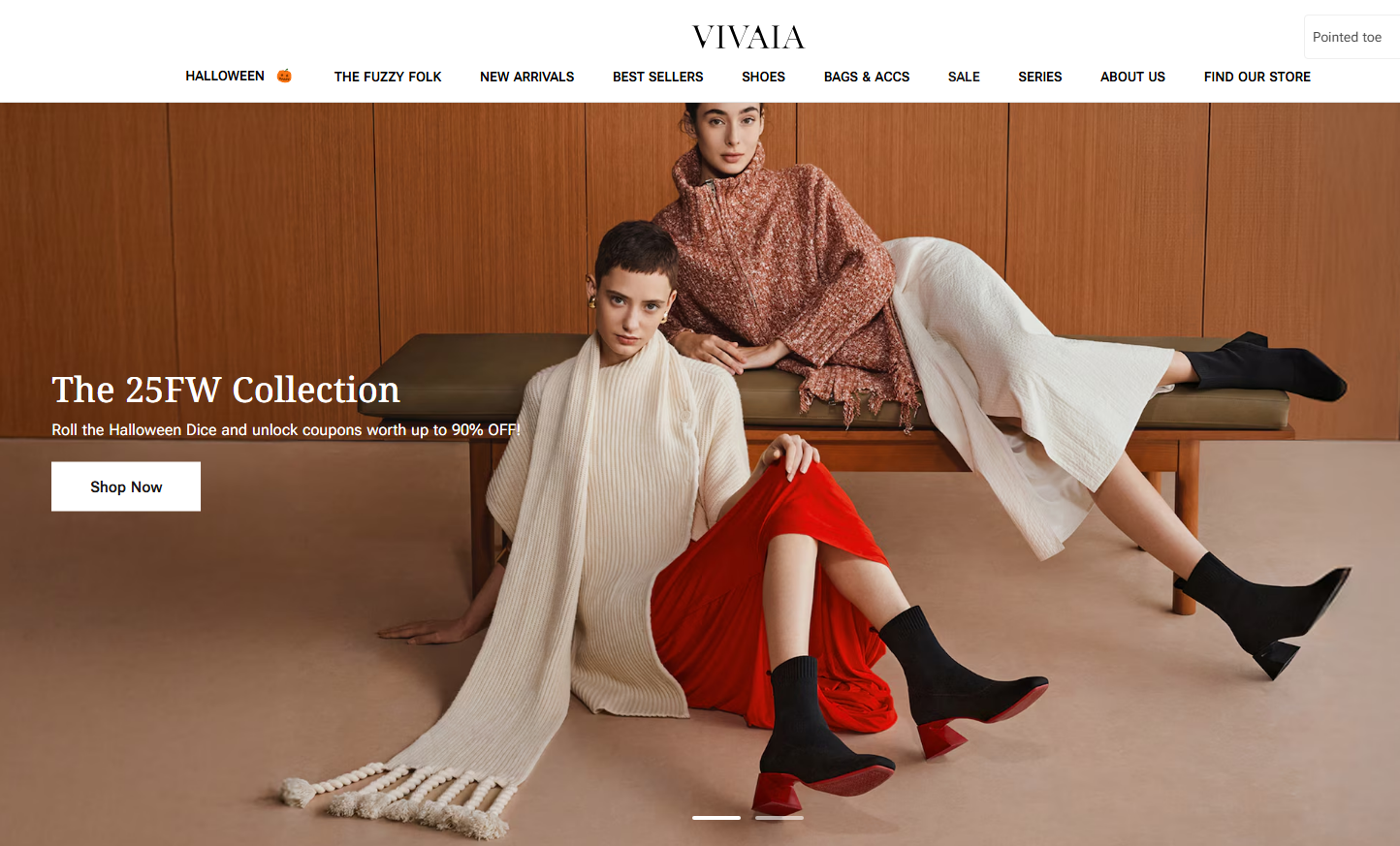 服装跨境电商品牌，VIVAIA环保女鞋
