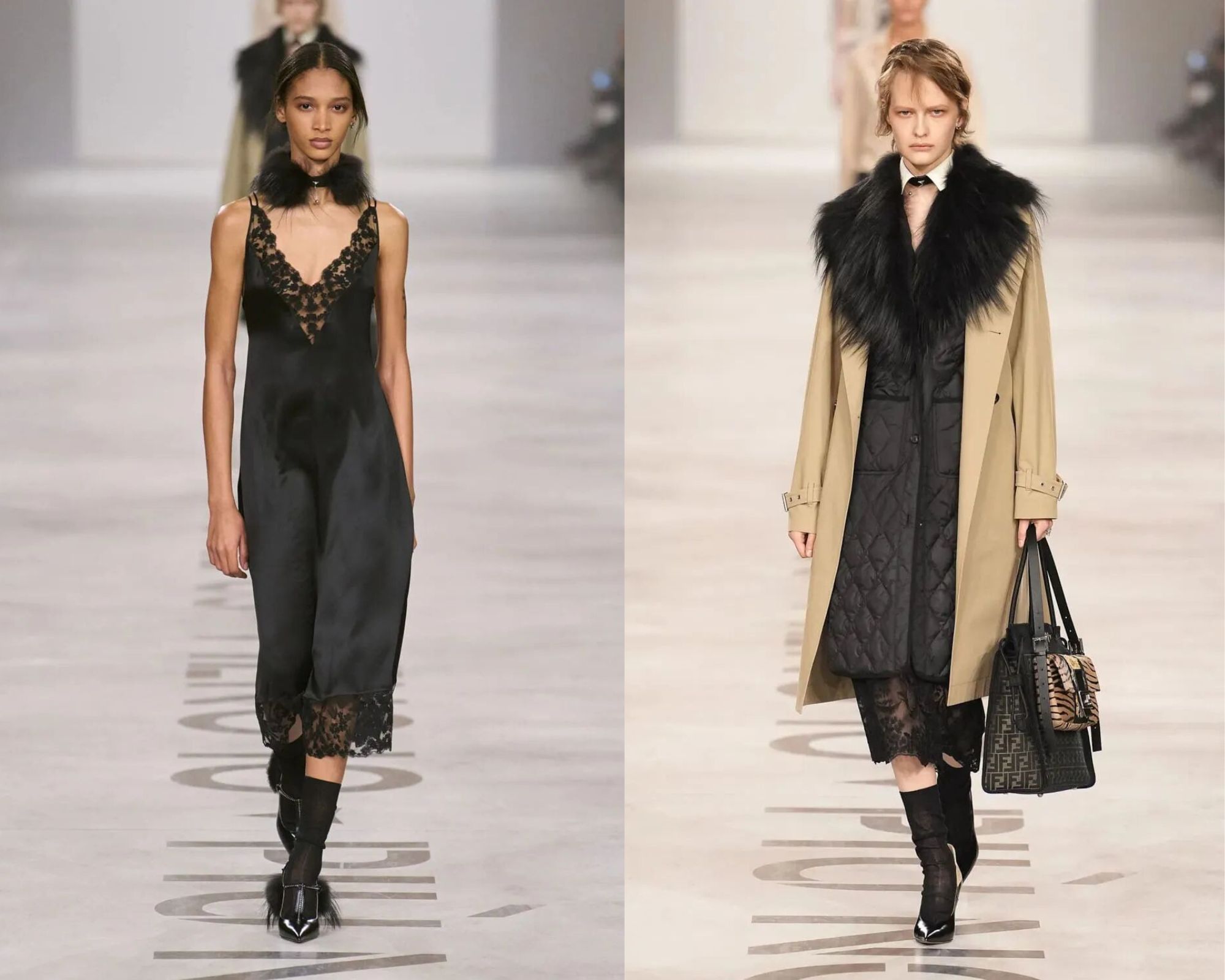 米兰时装周服装设计,FENDI 2026秋冬系列