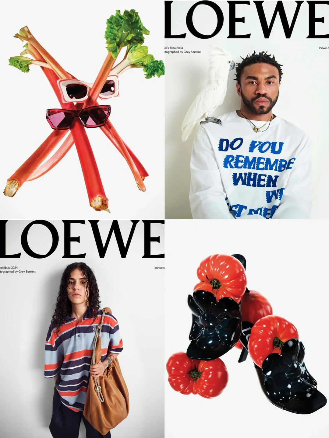 LOEWE品牌与蔬菜、水果元素印花的创意设计