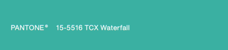 Waterfall 瀑布蓝绿,介于蓝与绿之间的过渡色,带有清新的水感或者说是柔滑细腻的光泽缎面